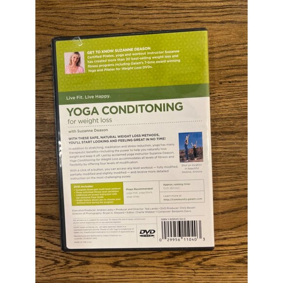 Gaiam Yoga Conditioning DVD For Weight Loss With Suzanne Deason - Picture 4 of 4